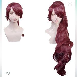 Megera cosplay Halloween red wig
